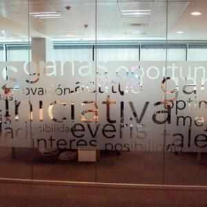 Diseños esmerilados de Letras